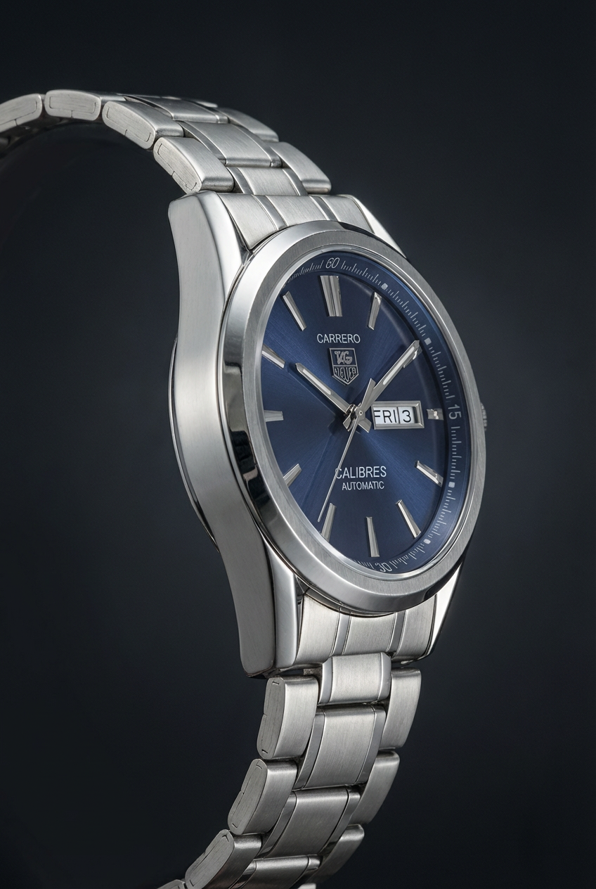 Carrera-Inspired Automatic Blue Dial Men's Watch