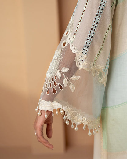 3 Piece Embroidered Lawn Suit stitched