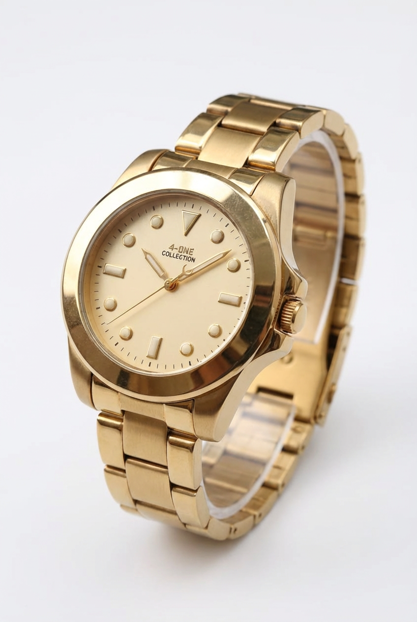 4-ONE COLLECTION Luxury Men's Gold Watch -