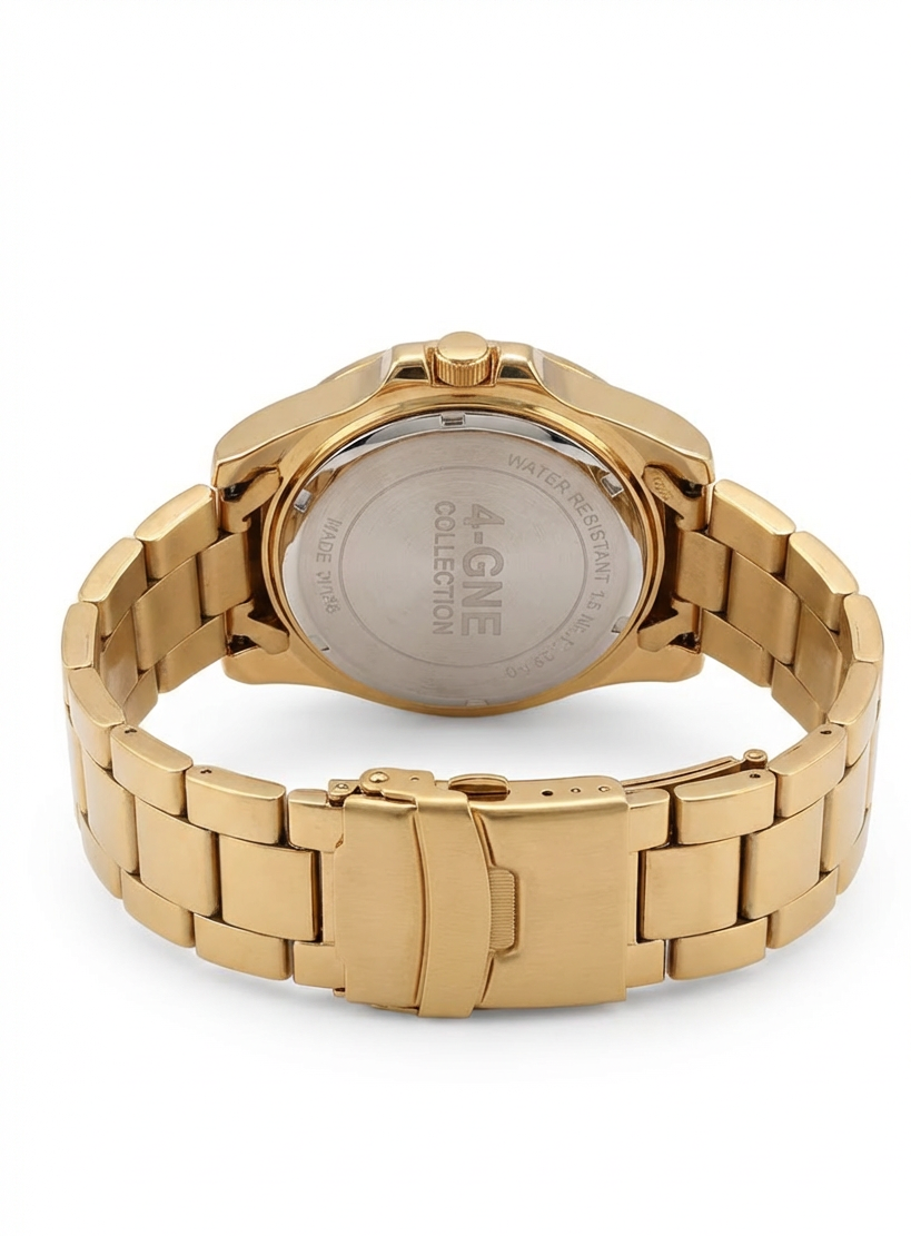 4-ONE COLLECTION Luxury Men's Gold Watch -