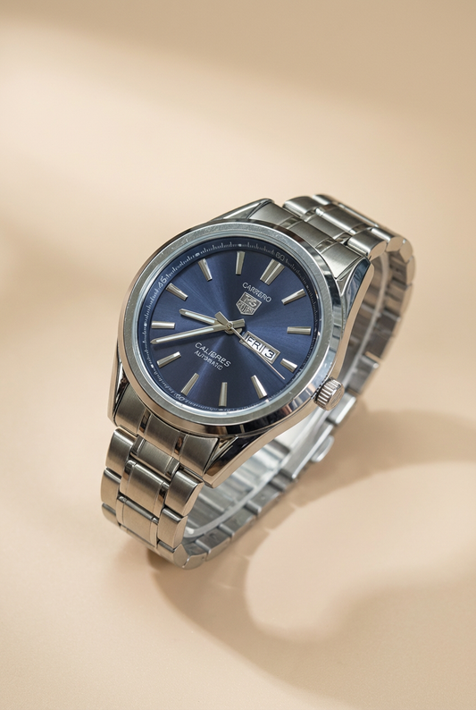 Carrera-Inspired Automatic Blue Dial Men's Watch