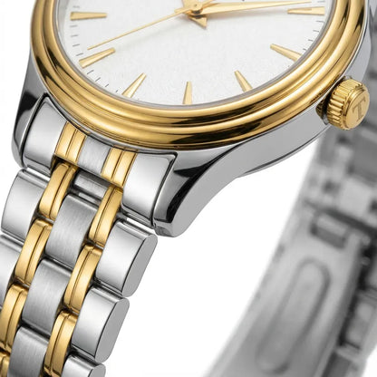 True Worth Luxury Two-Tone Men’s Quartz Watch - Gold & Silver Stainless Steel