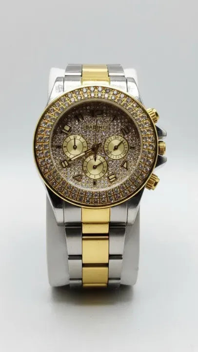 Luxury Diamond Bezel Chronograph Watch