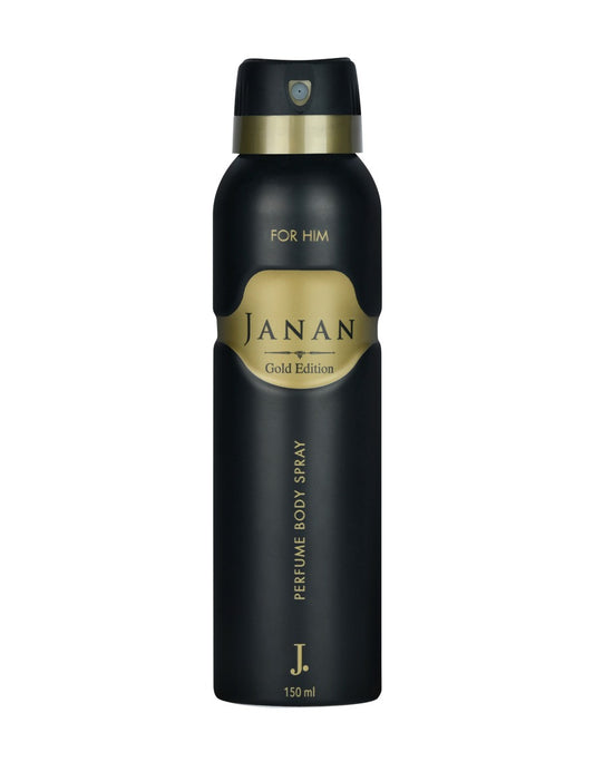 J. Junaid Jamshed Janan Gold 150 ML Body Spray For Men and Boys - designcode: PM180536-150-999-M