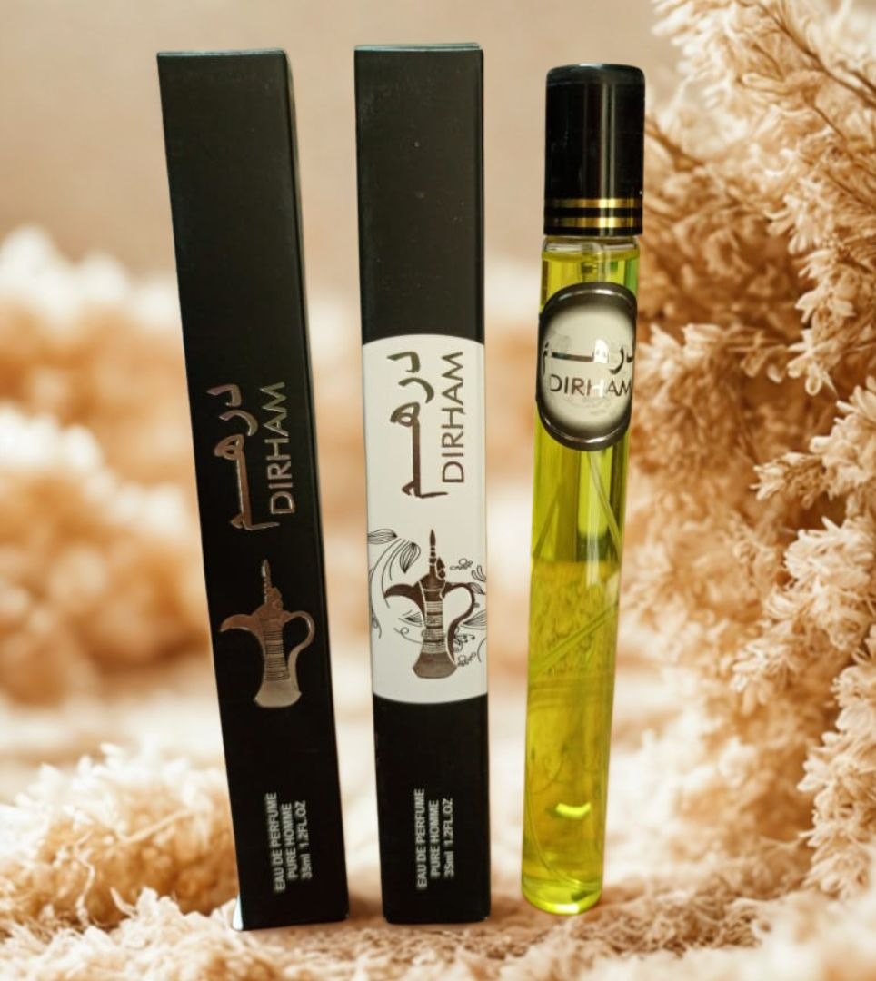 Dirham Arabic Perfume for Men – 35ml Premium Long Lasting Fragrance | Classic Arabic Scent | Travel Size Eau de Parfum