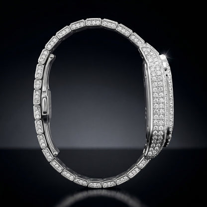 Luxury Iced Out Square Watch for unisex