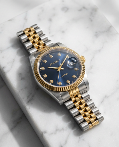 🕰️ PROKING Two-Tone Luxury Men's Wrist Watch