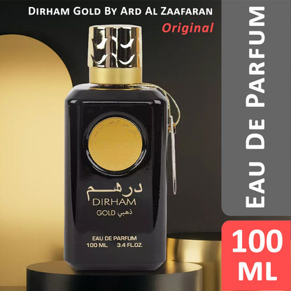 Original Dirham Gold EDP Perfume for Men and Women Unisex 100mL By Ard Al Zaafaran