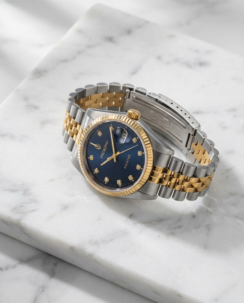 🕰️ PROKING Two-Tone Luxury Men's Wrist Watch