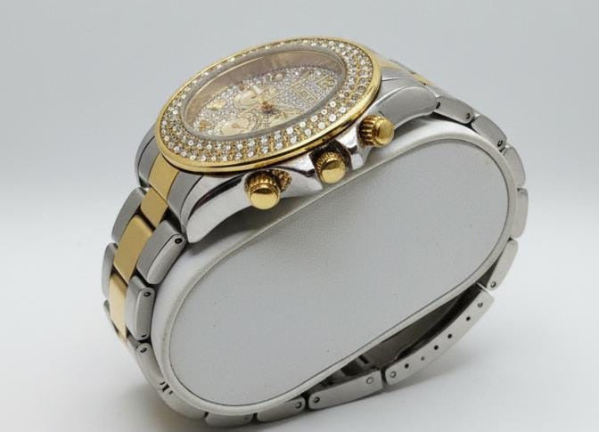 Luxury Diamond Bezel Chronograph Watch