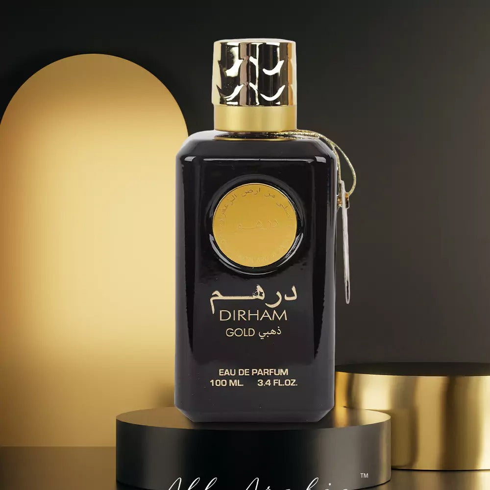 Original Dirham Gold EDP Perfume for Men and Women Unisex 100mL By Ard Al Zaafaran