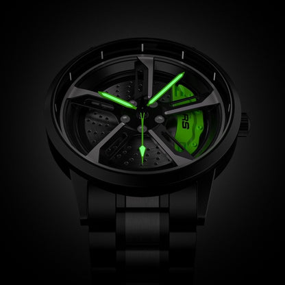 Wheel Watch Rotation Wheel Sports Car Rim Luxury Men's Watch