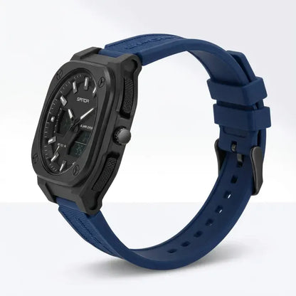 SANDA Fashion Square Case Sport Watch for Men