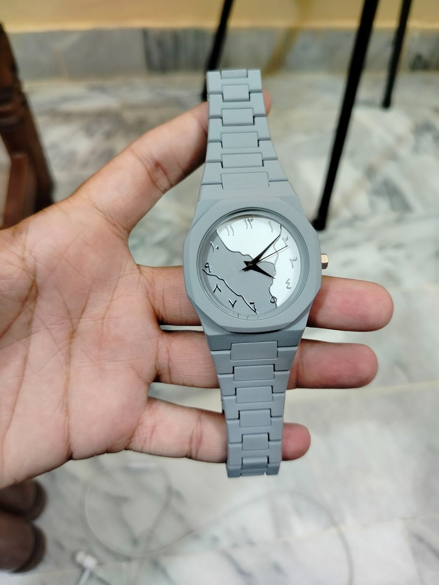 Premium Arabic Numerals Wrist Watch – Silicon Strap